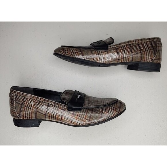 Circus Sam Edelman Hannon Plaid Slip On Penny Loafers Womens Size 7.5 EUC - Picture 9 of 10